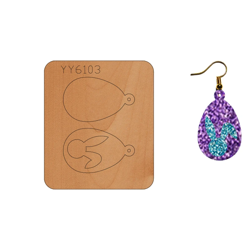 

Earring Mold Knife Model YY6103 Is Suitable For All Cutting Machines On The Market Die CutsCutting Dies Scrapbooking