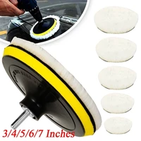 universal car polish pad disc imitated wool car body waxing polishing soft pad buffer polisher auto care tools accessories