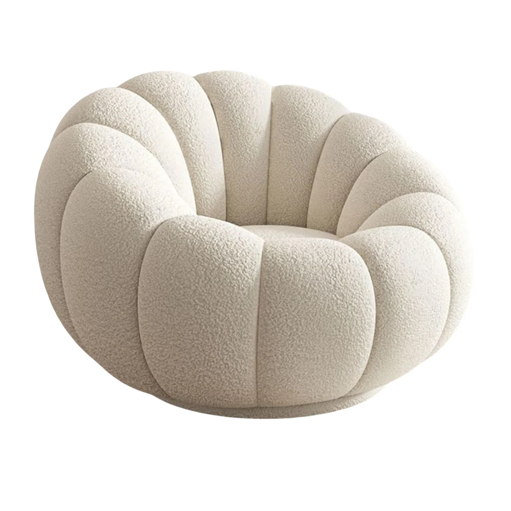 

Роскошный диван с тыквой для ленивых людей, мебель для гостиной, для спальни, балкона, для отдыха, простой вращающийся одноместный диван с деревянной основой