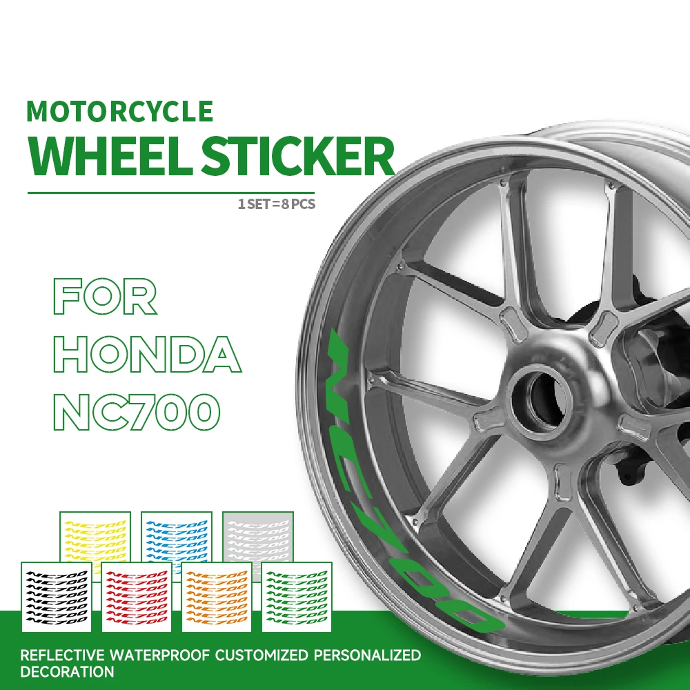 

New motorcycle bicycle fuel tank sticker wheel helmet MOTO waterproof reflective logo for HONDA NC700X nc 700x nc700 x