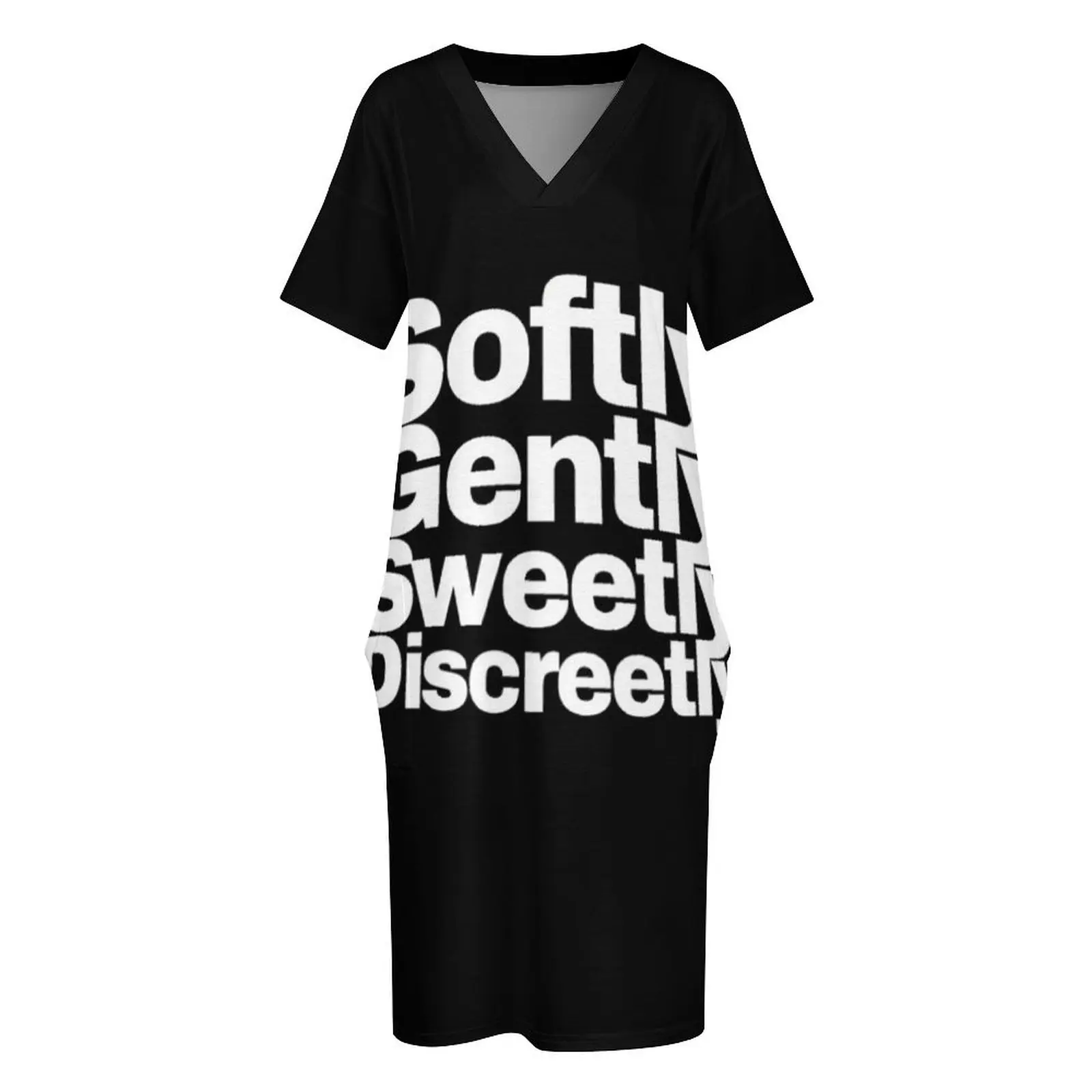 Мягко нежно сладкое неотложно Tenacious D Свободное платье с карманами элегантные