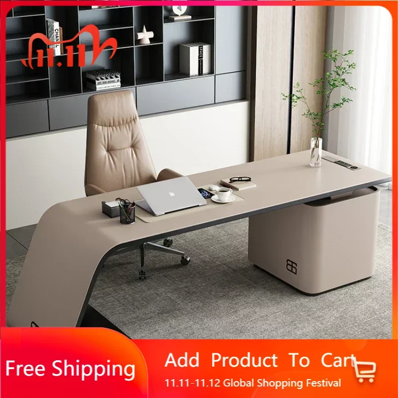 

Boss Luxury Office Desks Italian Design Combination Modern Office Desks Executive Computer Escritorio Ordenador Furniture QF50OD