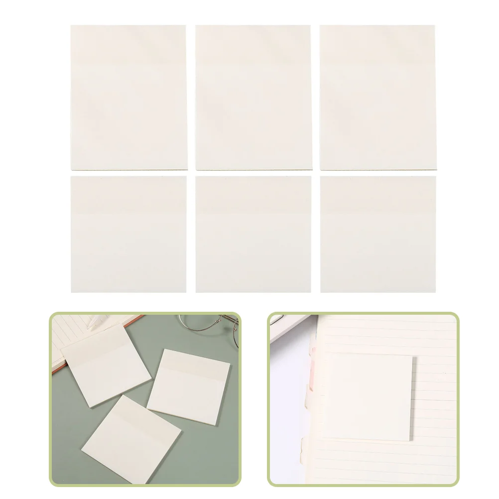 

Note Pad Self Clear Notepad Adhesive Memo Sticky Annotation Stick Transparent Business Sticker Office Message Pocket Student