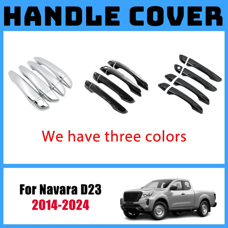 Защитная крышка ручки двери автомобиля для Nissan Navara D23 Tekna Frontier 2014-2024 имитация