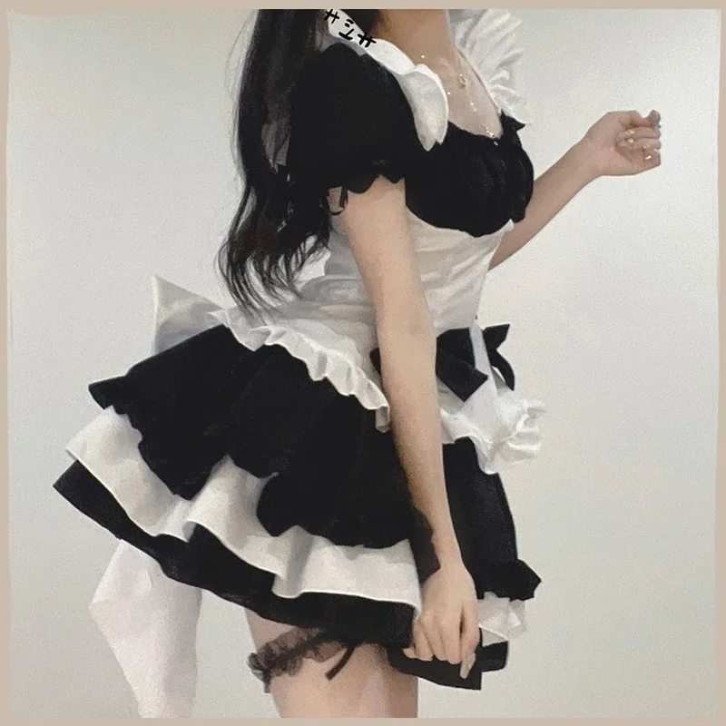 

Maid Costume Lingerie Young Girl Underwear Sexy Women Fishnet Dress Student Uniform Cosplay Women's Lingierie Female Makeup Toys