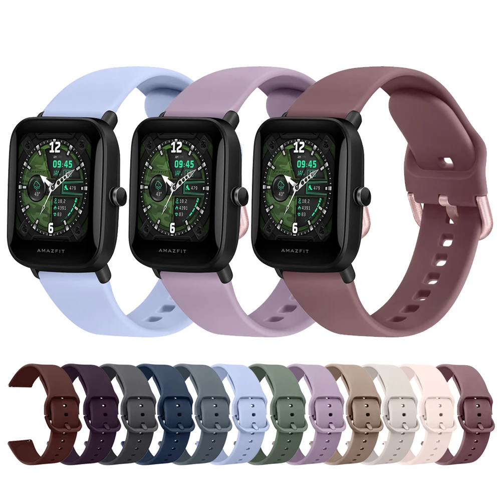 Cinturino In Silicone Morbido Da 20Mm Per Amazfit Gts 4 2 Mini/Gts 3 /Gts 2E Band Per Cinturino Amazfit Bip 3 Pro/Bip U Pro/Bip Lite/Bip S Lite