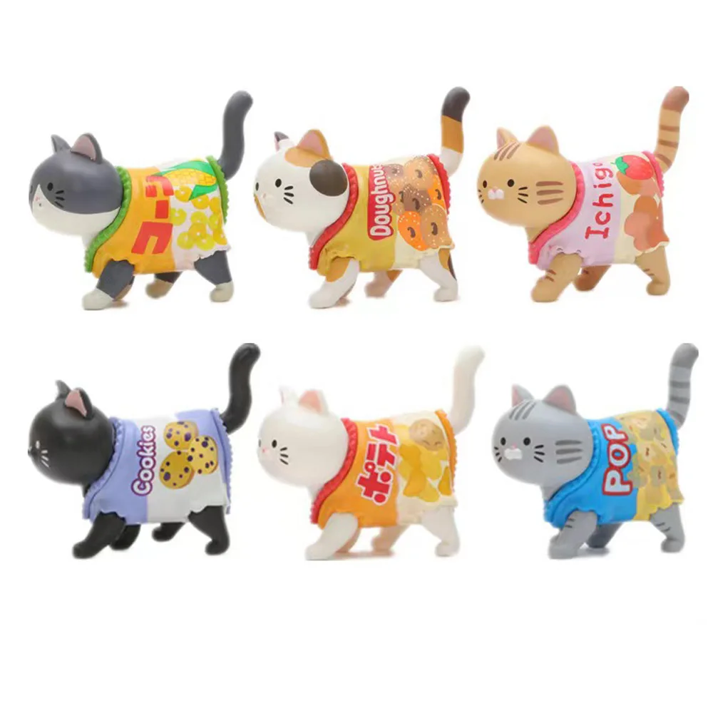 Фото Глухая коробка на тему кошки, упаковка для конфет, фигурка для закусок, игрушка для котят, куклы, детский рождественский подарок, украшение для слепых сумок-сюрприза №4