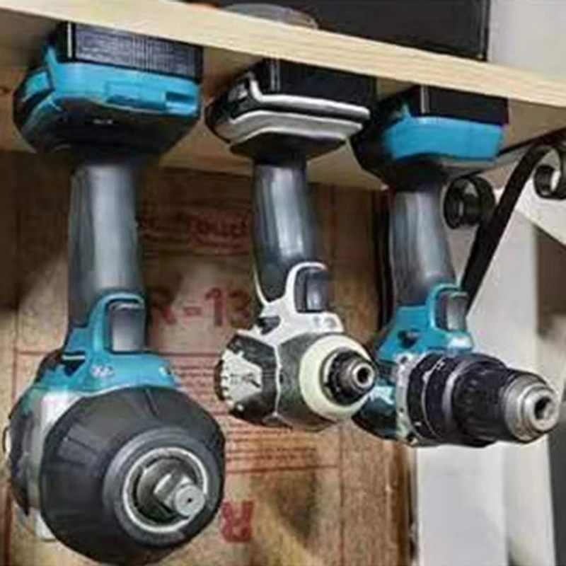 

M2EC 6Pcs Electric Tool Holder Base Wall Mount Power Machine Storage Rack for 14.4-18V LXT Electric Drill Power Tool