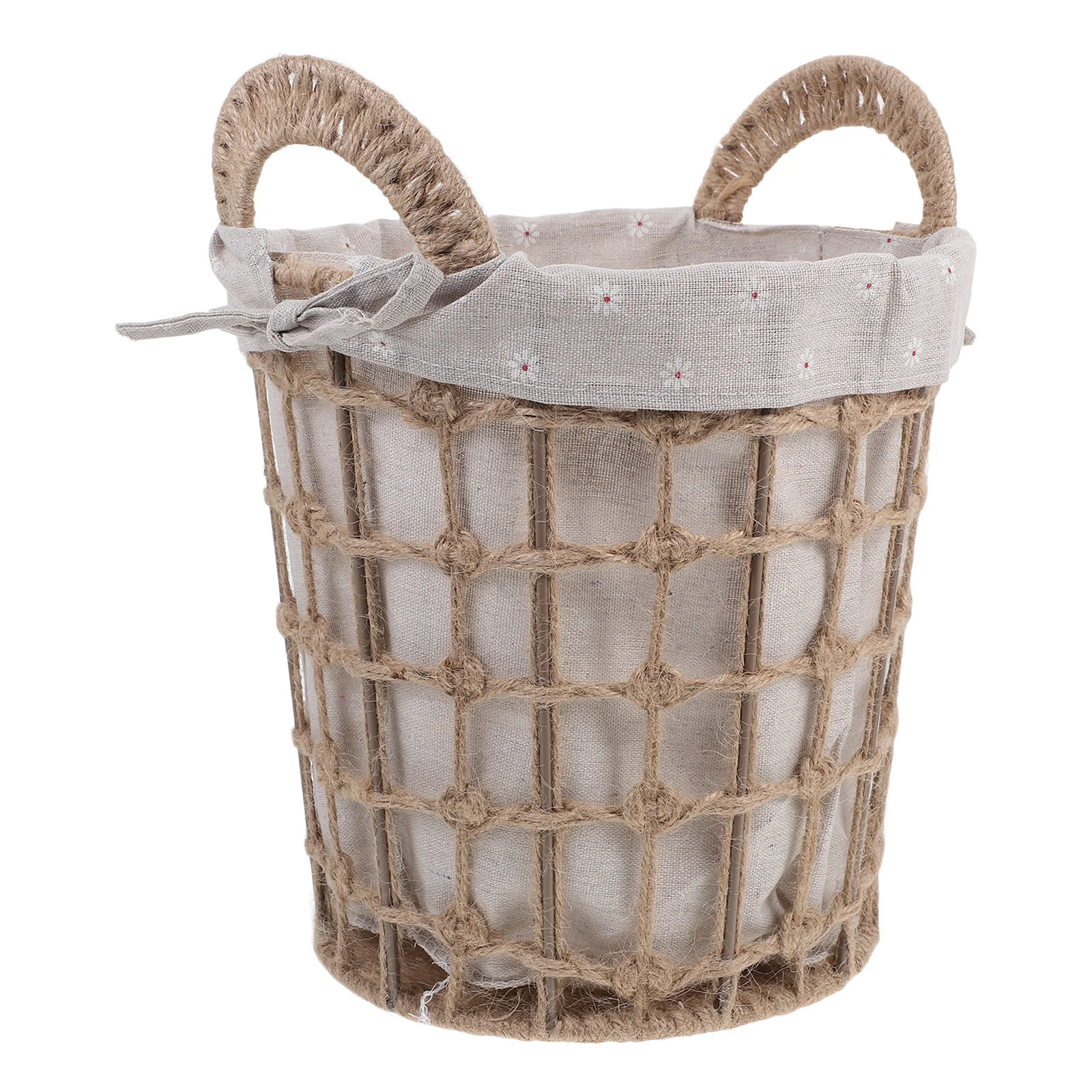 Тканая корзина для белья полки растений практичное хранение ткань заметок