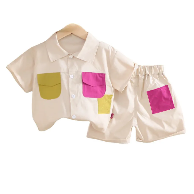 

New Summer Baby Boys Clothes Suit Children Outfits Toddler Shirt Shorts 2Pcs/Sets Infant Casual Sports Costume Kids Tracksuits