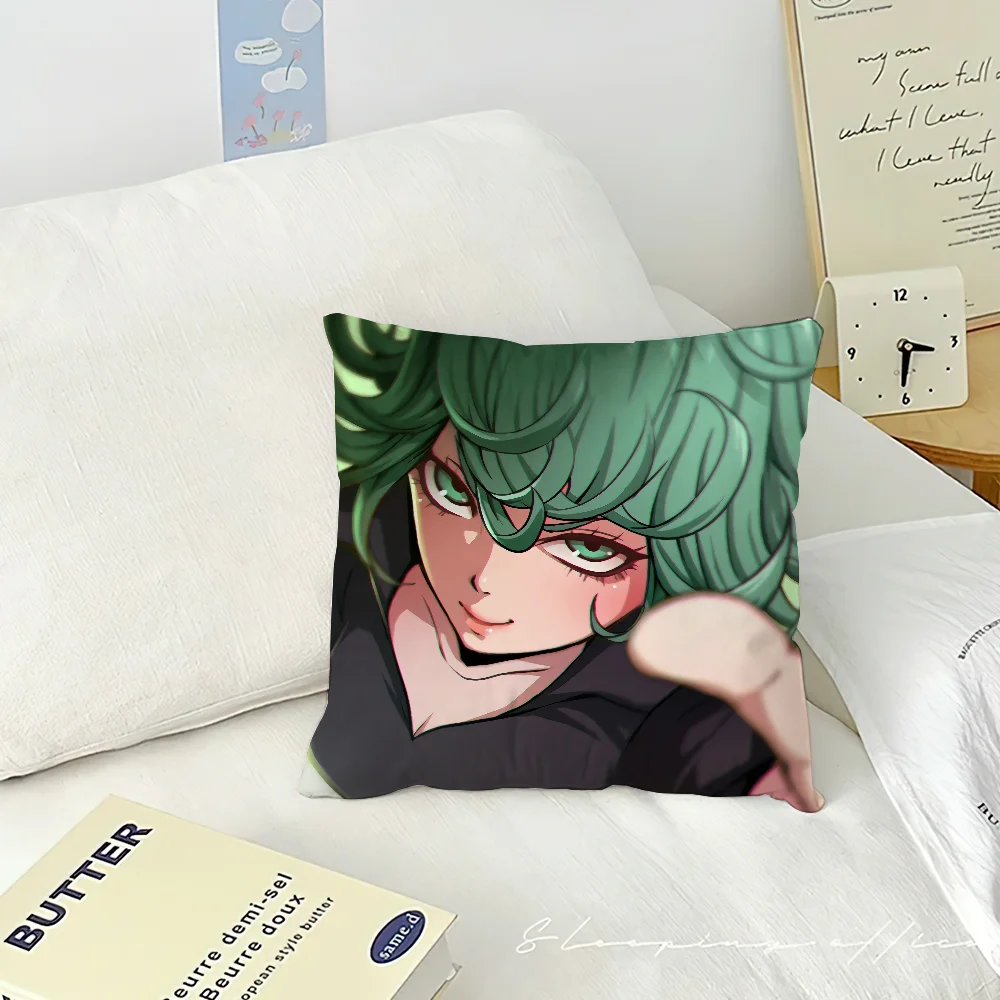 cushion S-Saitama Tatsumaki Anime cover Pillow Case Room Bedroom O-One Sofa Living Backrest Car Man Square Punch Headboard