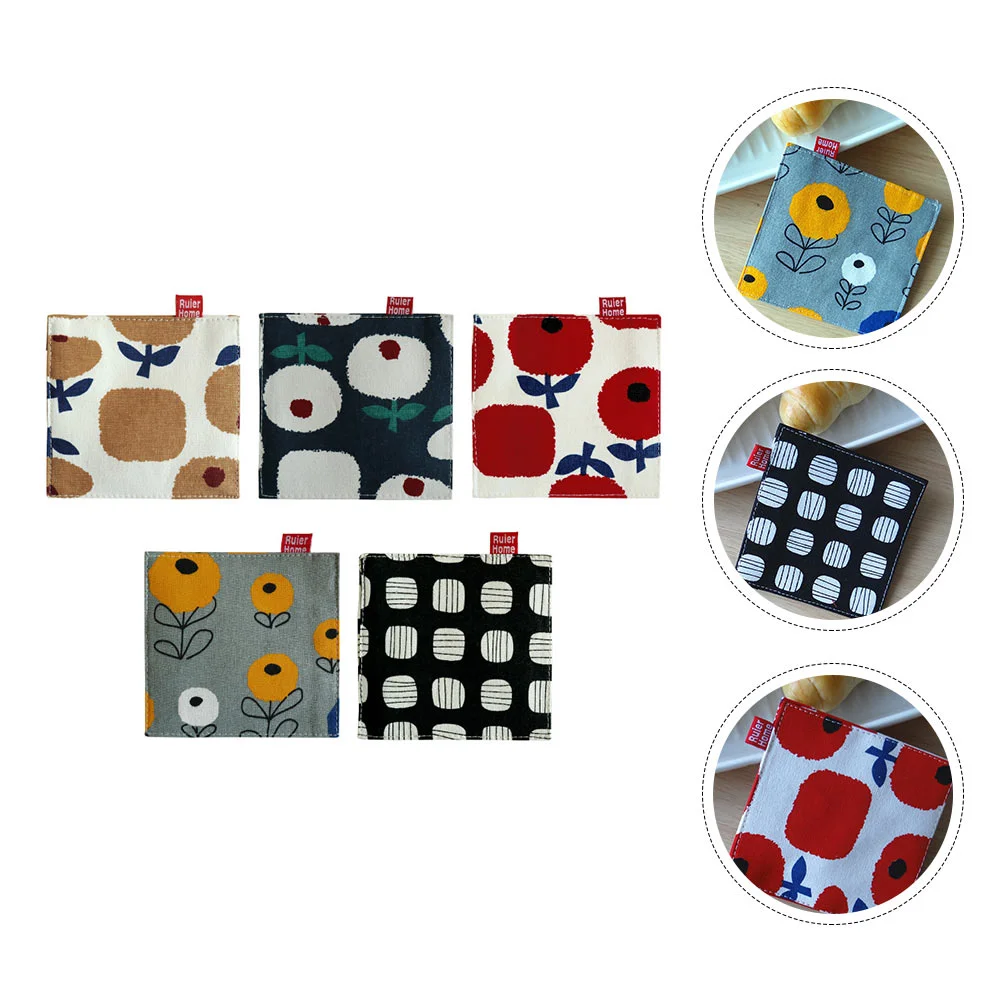 

5Pcs Durable Creative Cup Mats Place Mats Table Mats for Table Decor Kitchen Home