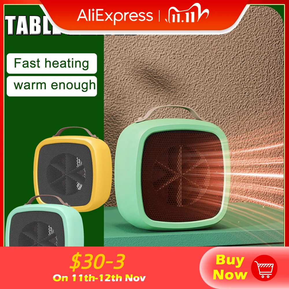 

Настольный Электрический мини-обогреватель, 500 Вт, настольный обогреватель, настольный домашний портативный обогреватель, плита, радиатор, ...