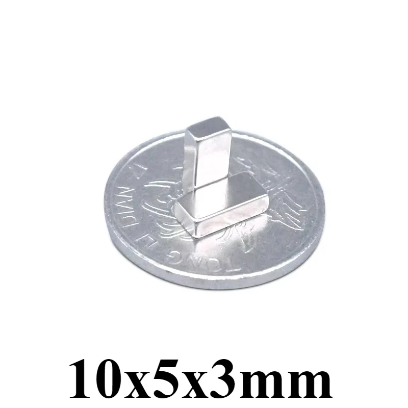 

Кубовидные магниты 10x5x3 мм