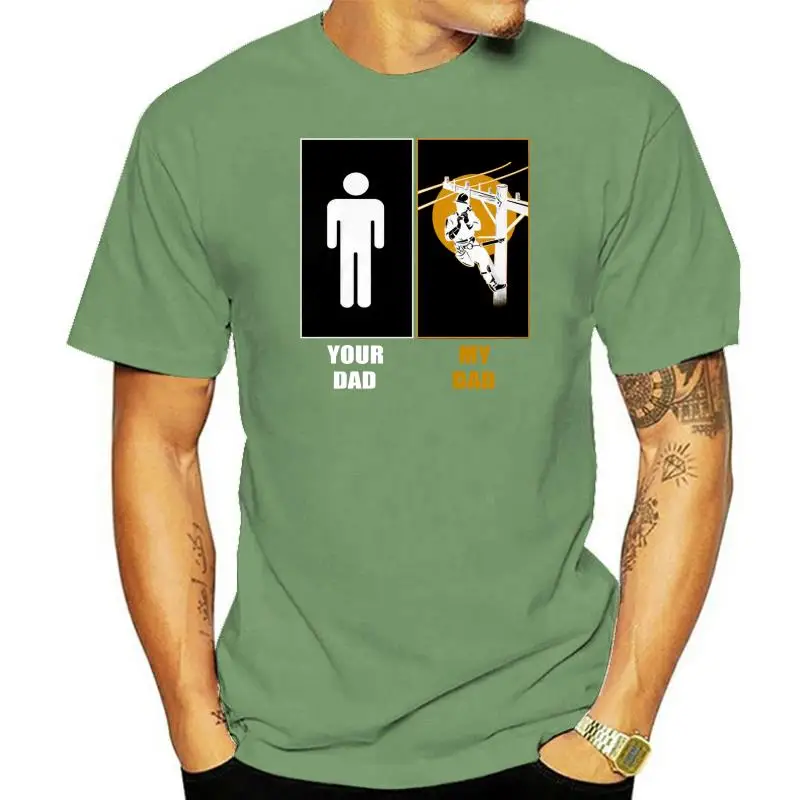 

Men t shirt MY LINEMAN DAD - YOUR DAD tshirts Women t-shirt