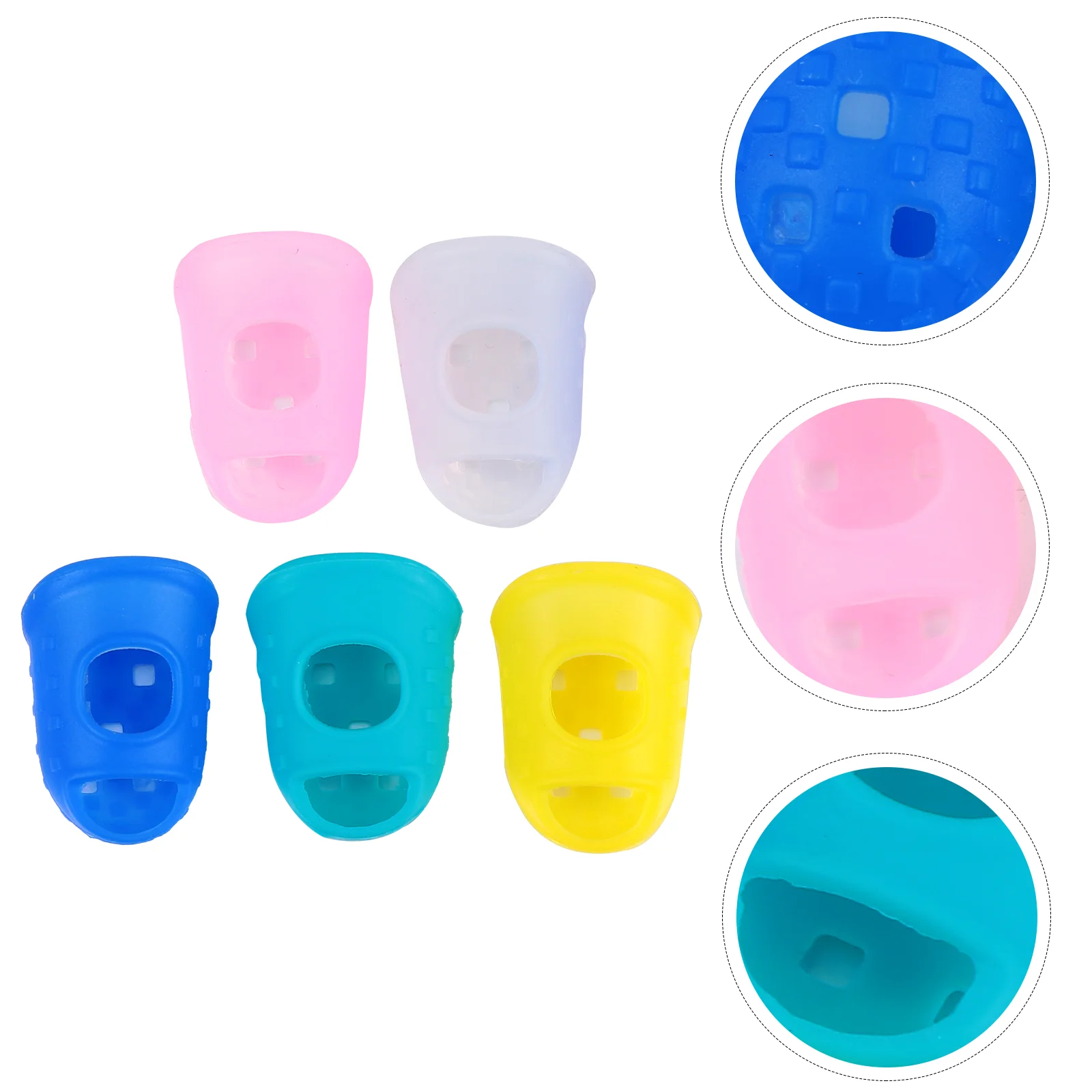 

40 Pcs Finger Protectors Silicone Kids Shoe Heel Protectorss For Shoess Food Fingertip Covers Silica Gel Nonslip Sleeves