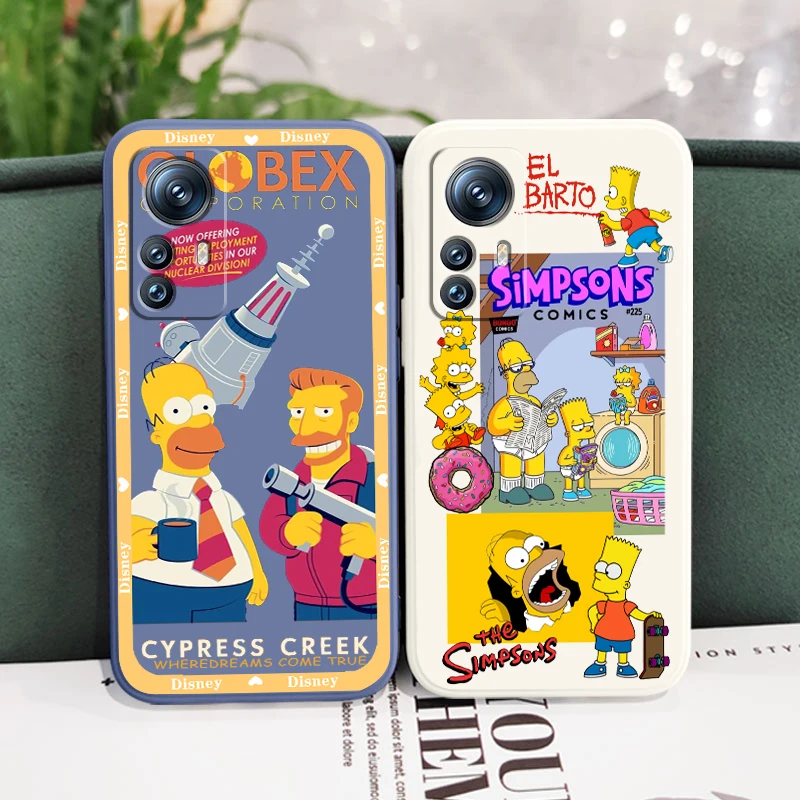 

Anime Simpsons Homer Disney Liquid Rope Phone Case For Xiaomi Mi 12S 12X 12T 12 11i 11T 11 10 10S 10T Pro Lite Ultra 5G Cover