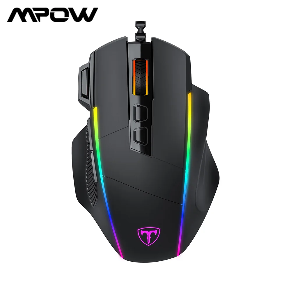 

MPOW PC278 Wired Gaming Mouse 8000DPI Ergonomic RGB Mouse мышка для компьютера with 8 Programmable Buttons for pc gamer