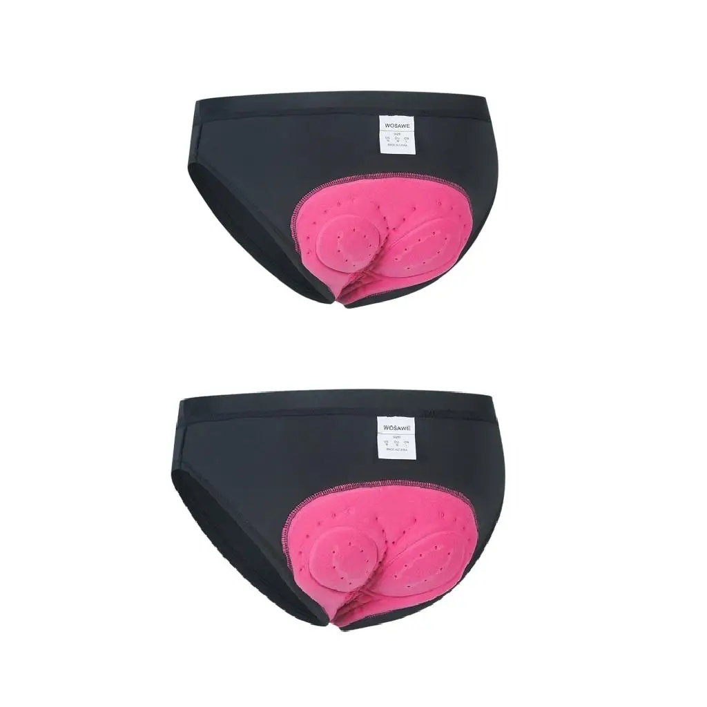 

2x Women's 3D Padded Cycling Shorts - Bike Undershorts Bicycle MTB Underpants, Breathable, Lightweight