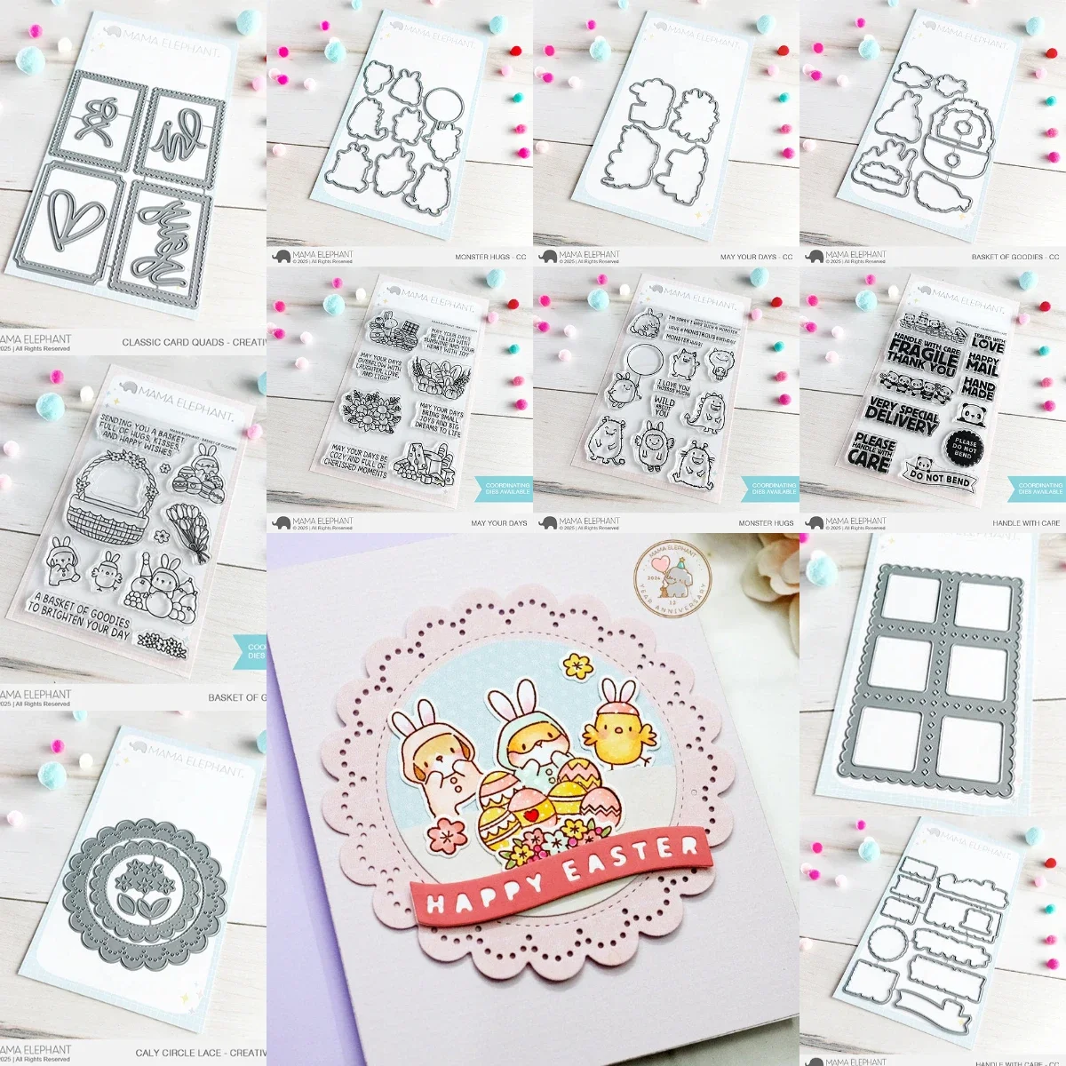 Корзина сладостей новинка 2025 штампы украшение для скрапбукинга дневника