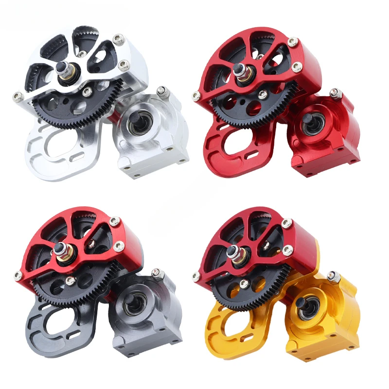 Металлический редуктор с моторной шестерней для 1/10 RC Crawler Car AXIAL SCX10 III AX103007 Traxxas TRX4