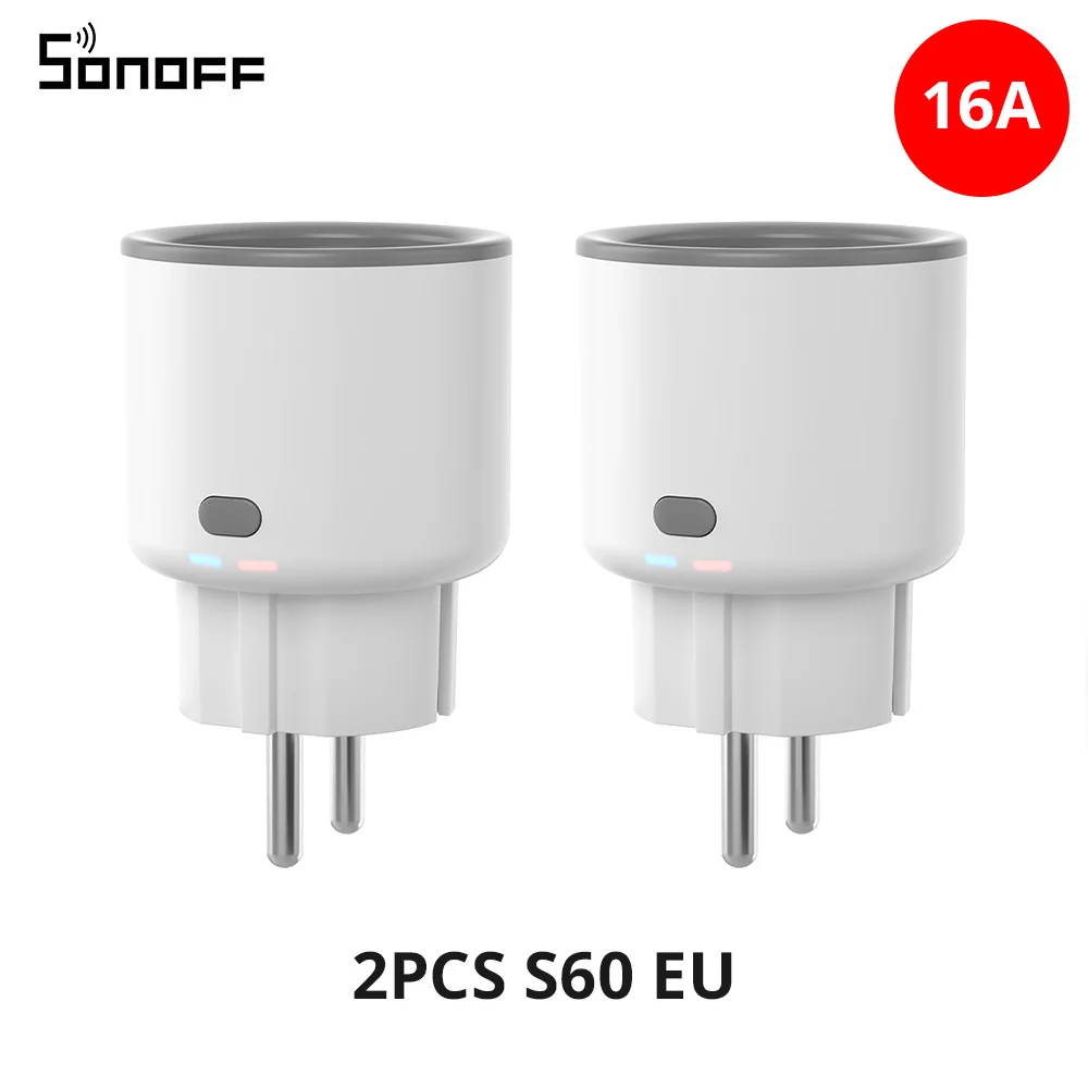 

Смарт-часы SONOFF S60 EU 16A iPlug Wi-Fi Smart Socket 1-5 шт