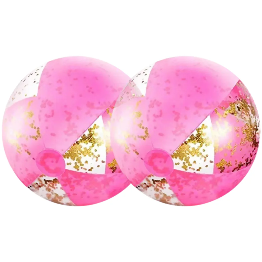 

2pcs Inflatable Beach Balls Water Playing Balls Swimming Pool Inflatable Ball Toys