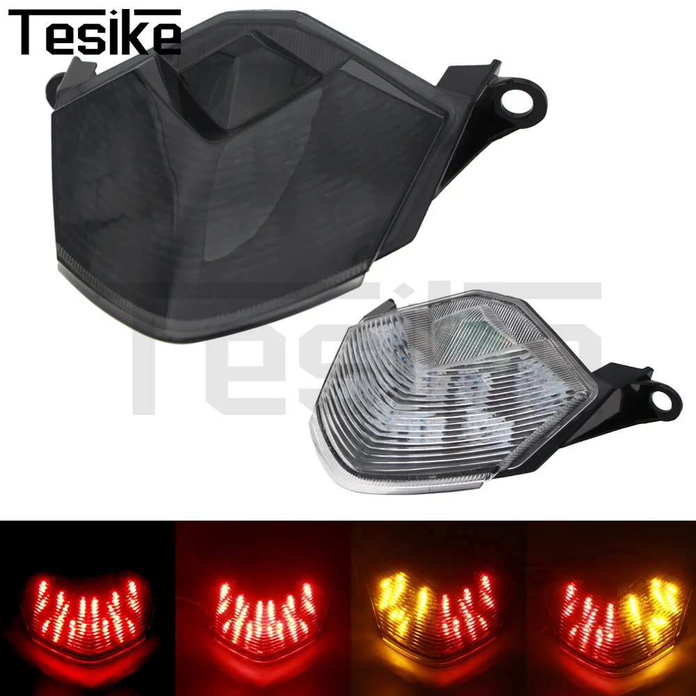 Для Kawasaki Z750 2007-2012Z1000 2007 2008 2009, хромированный задний фонарь, стоп-сигналы поворота, встроенный светодиодный фонарь ZX-6R ZX-10R (art.: 3920cf66ef864) - 3920cf66ef864