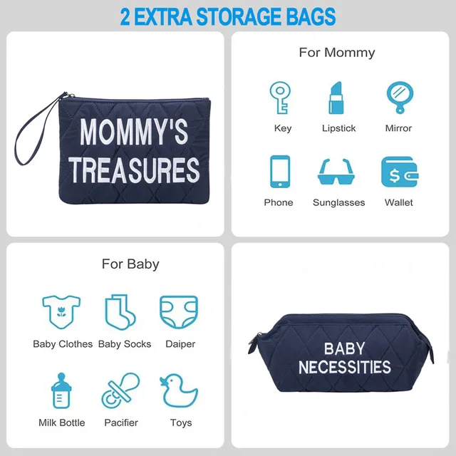 PANGDUBE Diaper Bags Mommy Bag 5pcs/set Baby Nappy Bag 10 Types Waterproof Maternity Bag for Baby Bags for Mom 5