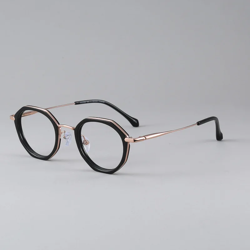 

Дизайнерские брендовые титановые многоугольные круглые очки для женщин и мужчин, модные персонализированные Солнцезащитные очки в стиле р...