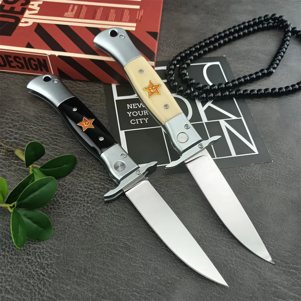 Русский Тактический Складной Карманный Нож Finka NKVD С Авооническим Алюминиевым