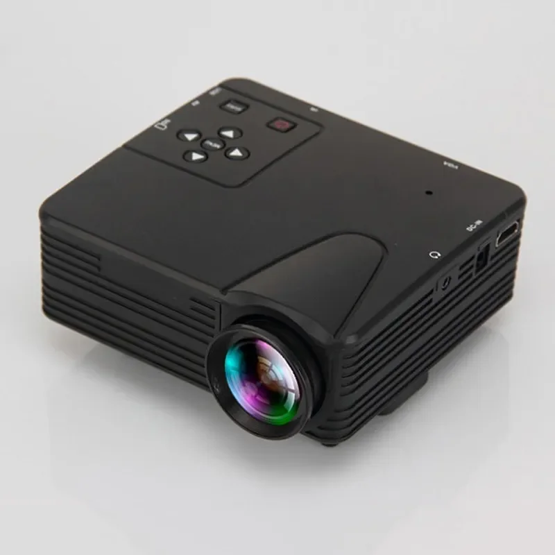 

1 шт., светодиодный мини-проектор 1080P с интерфейсами AV/VGA/USB