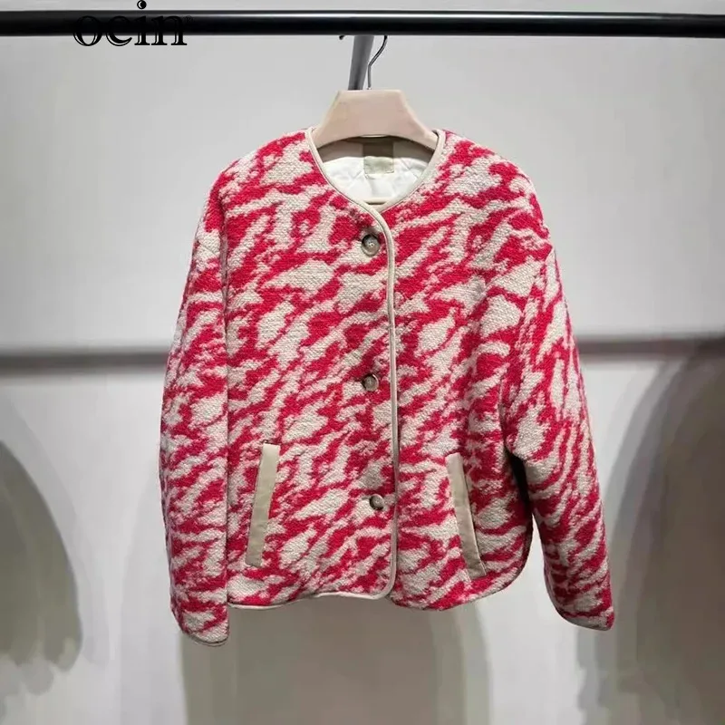 [Oein] нишевое осенне-зимнее новое пальто во французском стиле флисовое двойное