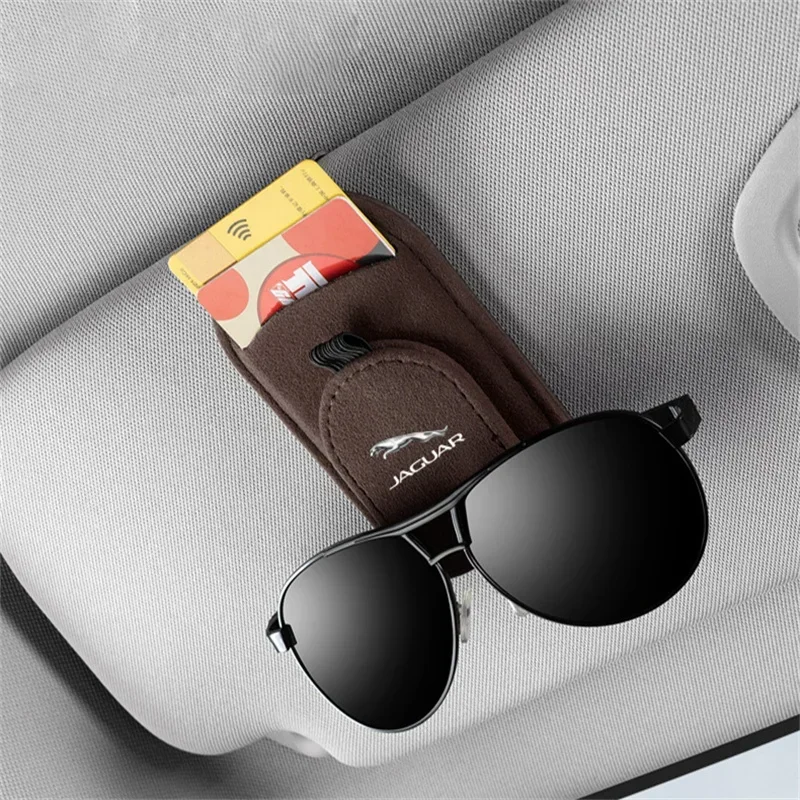 Автомобильный солнцезащитный козырек для хранения зажим очков Jaguar XF XJ XJS XK XKR XE