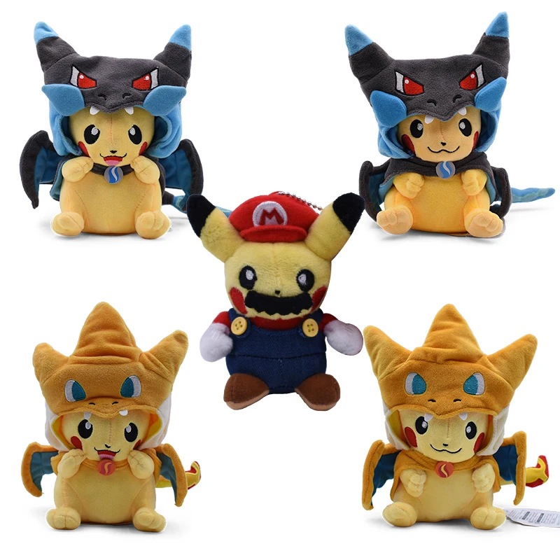 

5 стилей, плюшевые куклы в виде покемона Мега, Charizard X & Y для косплея, плюшевые животные, аниме кавайные плюшевые игрушки, детские рождественск...