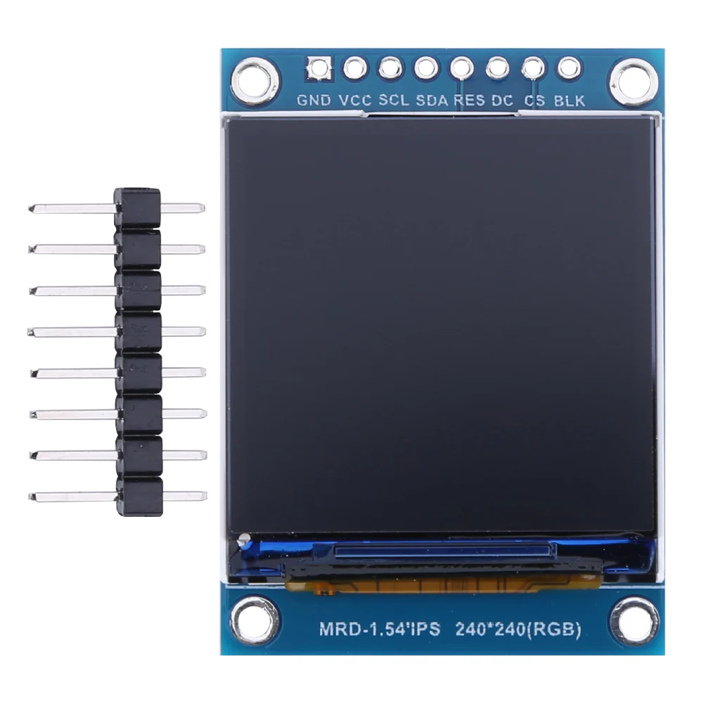 

1,54 дюймовый полноцветный TFT дисплей модуль HD цветной RGB IPS LCD светодиодный экран 240x240 интерфейс SPI ST7789 чип драйвера 8Pin