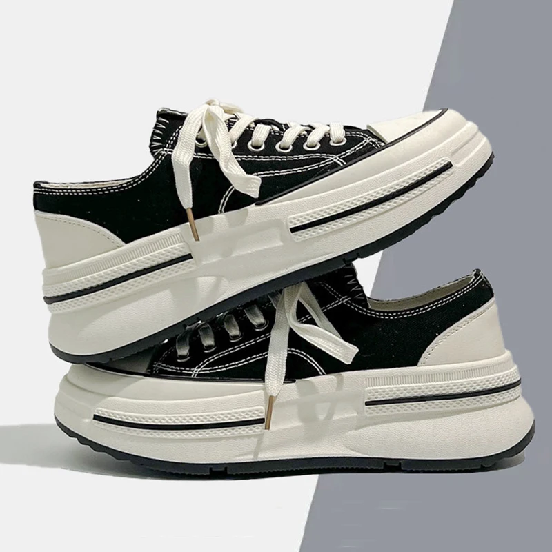 Кеды женские холщовые винтажные кроссовки на платформе шнуровке Повседневная