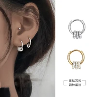 silver plated zircon ball stud earrings womens girls wedding party jewelry pendant ring stud earrings 2022 new jewelry
