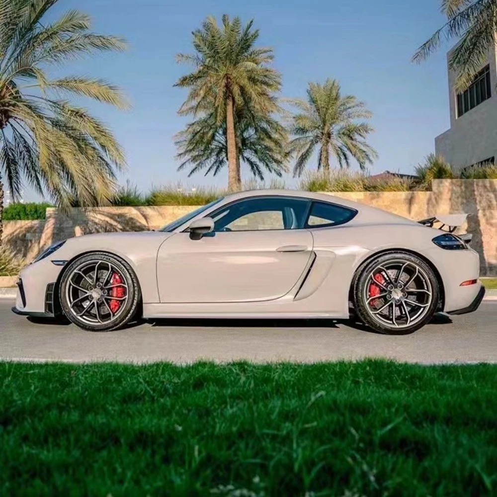 Для Porsche 718 981 Boxster Cayman 2016-2020 GT4 Передняя боковая крышка впускного отверстия из