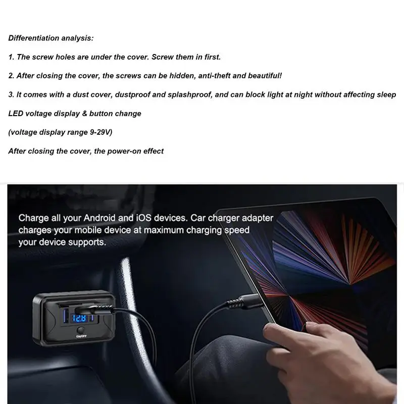 Автомобильное зарядное устройство Адаптер для настенной вилки Настенная