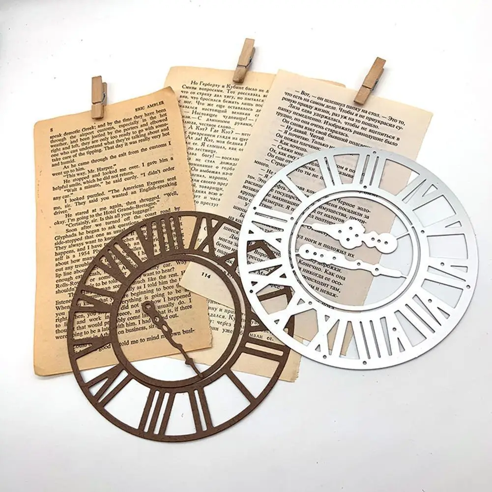 

Clock Watch Frames Metal Cutting Dies Stencil and Stamps for DIY Scrapbooking Photo Album Embossing Card Making Craft Circl Z9I7