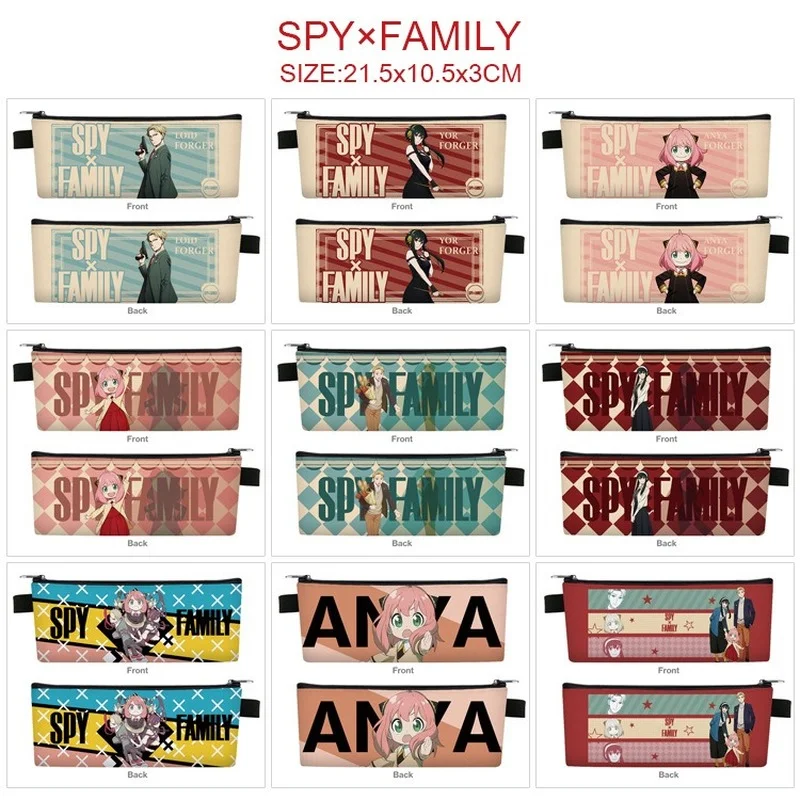 

Kawaii SPY FAMILY Anime Pencil Cases Loid Yor Anya Cartoon Pencil Bags Cute Pretty Student Stationery Children School Supplies