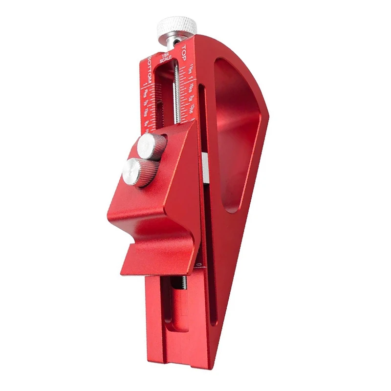 

1 Piece Block Integrated Woodworking Height Gauge Woodworking Gauge Adjustable For Measurement 1/646Inch Up To 1-1/16Inch Range