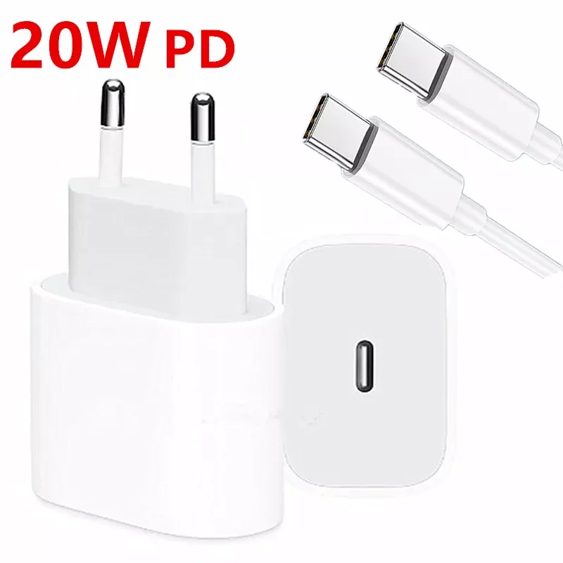 

PD-разъем 20 Вт для ЕС/США, быстрое зарядное устройство для iPhone 12, USB C PD, кабель для быстрой зарядки для iPhone 12 pro, mini 11, Samsung S20 Ultra, S30