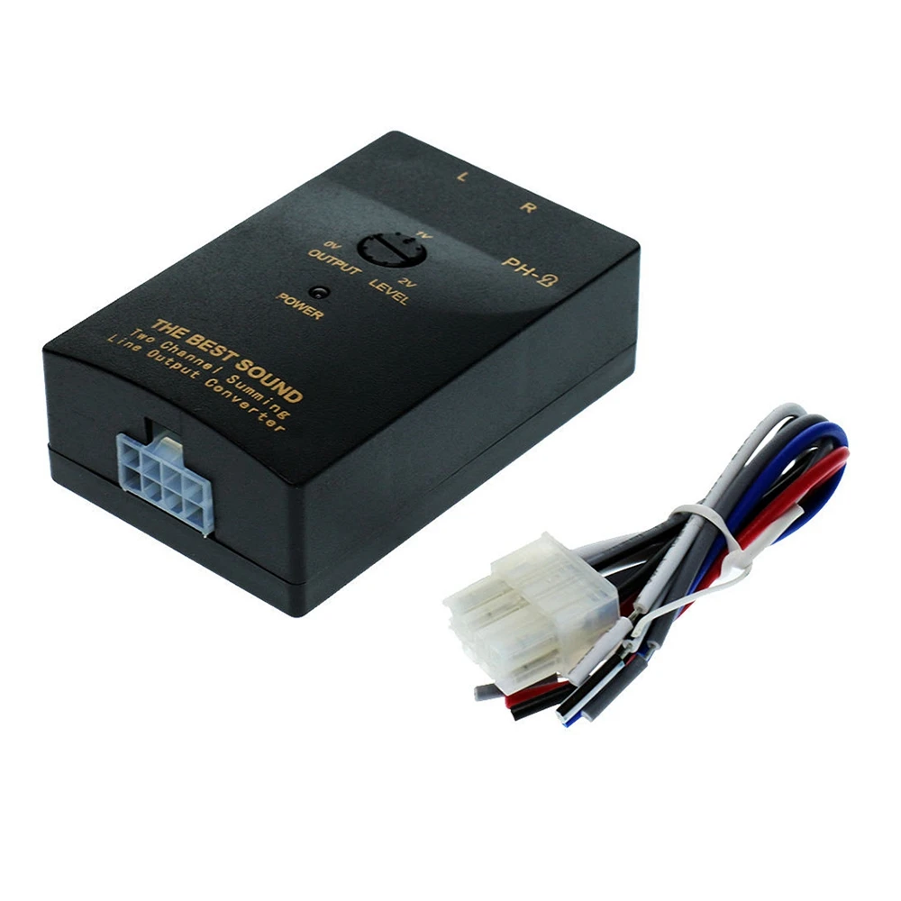 

Car Audio RCA Speaker High to Low Level Output Converter Adapter Radio Cable