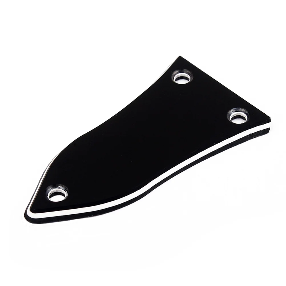 

3 Holes 3 Layers Truss Rod Cover for Electrical Guitar Bass Electric Guitar Replacement Parts GR17 (Black)