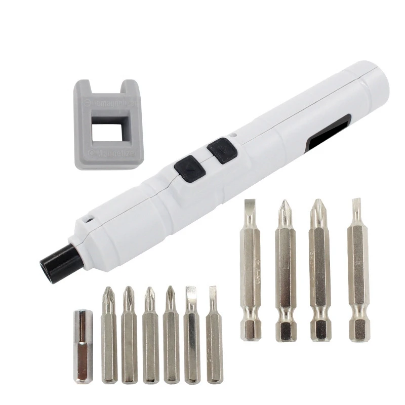 

Bestmini Electrical Screwdriver USB Cordless Battery Drill With Bits Kits Flexible Shaft Set Screwdrivers Power Tool