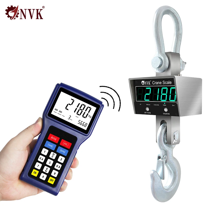 

1T/2T/3T/5T Stainless Steel Industrial Hook Hanging Scale LED Display Crane Scale