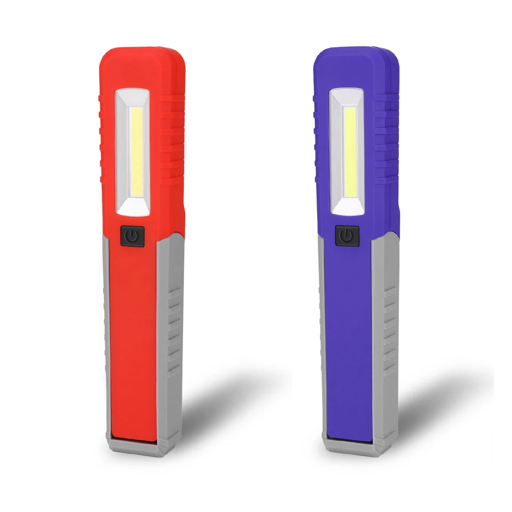 

Work light Anti-slip 180 Degree Rotatable COB LED Flashlight Car Repairing Night Fishing Lamp Lighting Tool Red