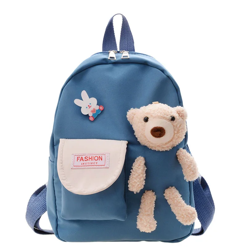 

Schoolbag Kindergarten Korean Version Cartoon Cute Bear Large-capacity Nylon Waterproof Children's Backpack Travel Backpack Tide